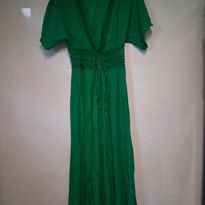 Chic Green Women's Swim Coverup